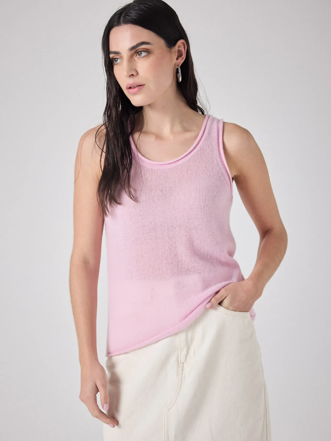 Best Sale Débardeur cachemire light Persee Chemises, Tops & T-Shirts | Le Cachemire