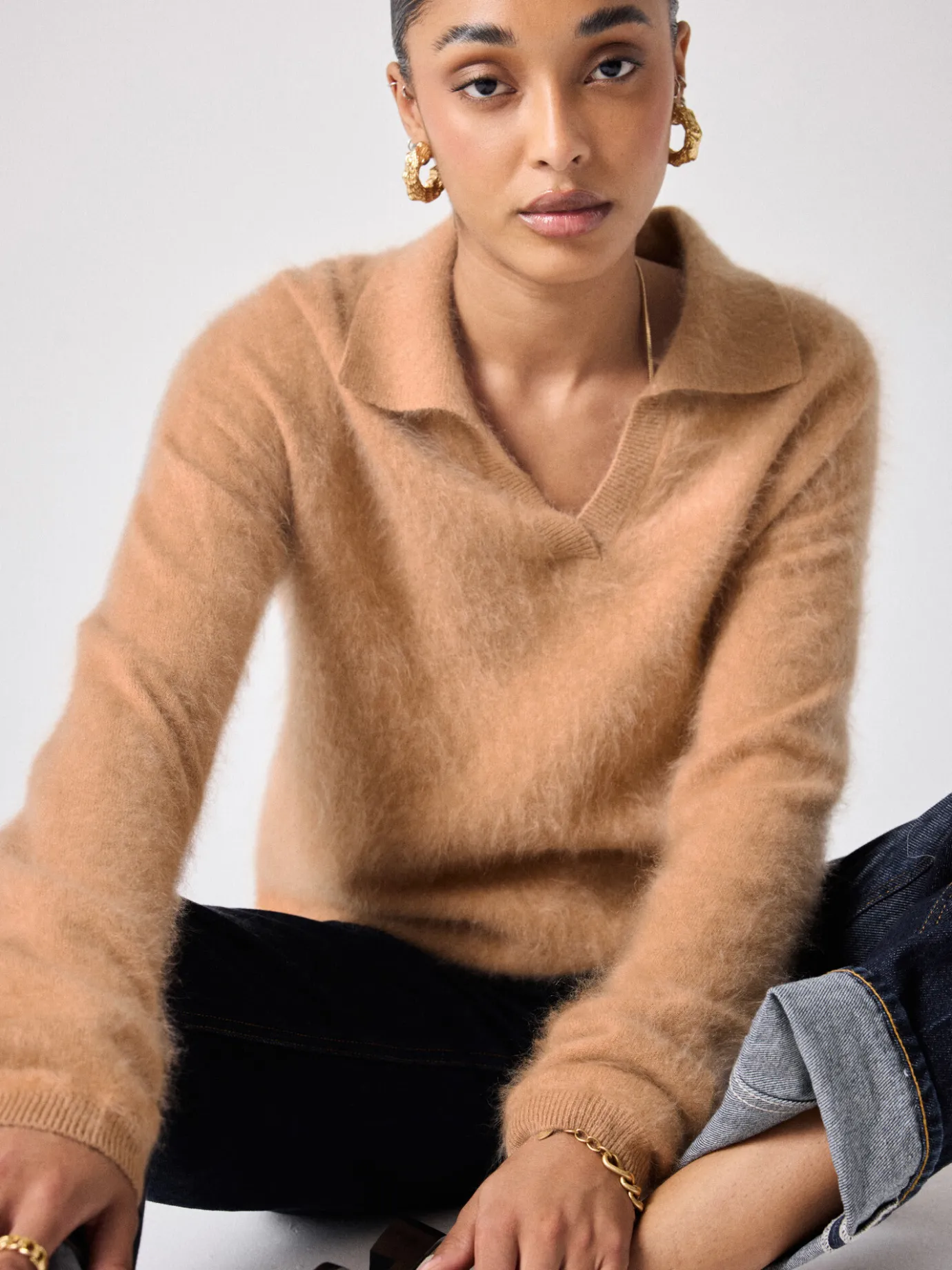 pull_cachemire_bross_roxane_5.webp Clearance Pull cachemire brossé Roxane Pulls & Ponchos | Le Cachemire