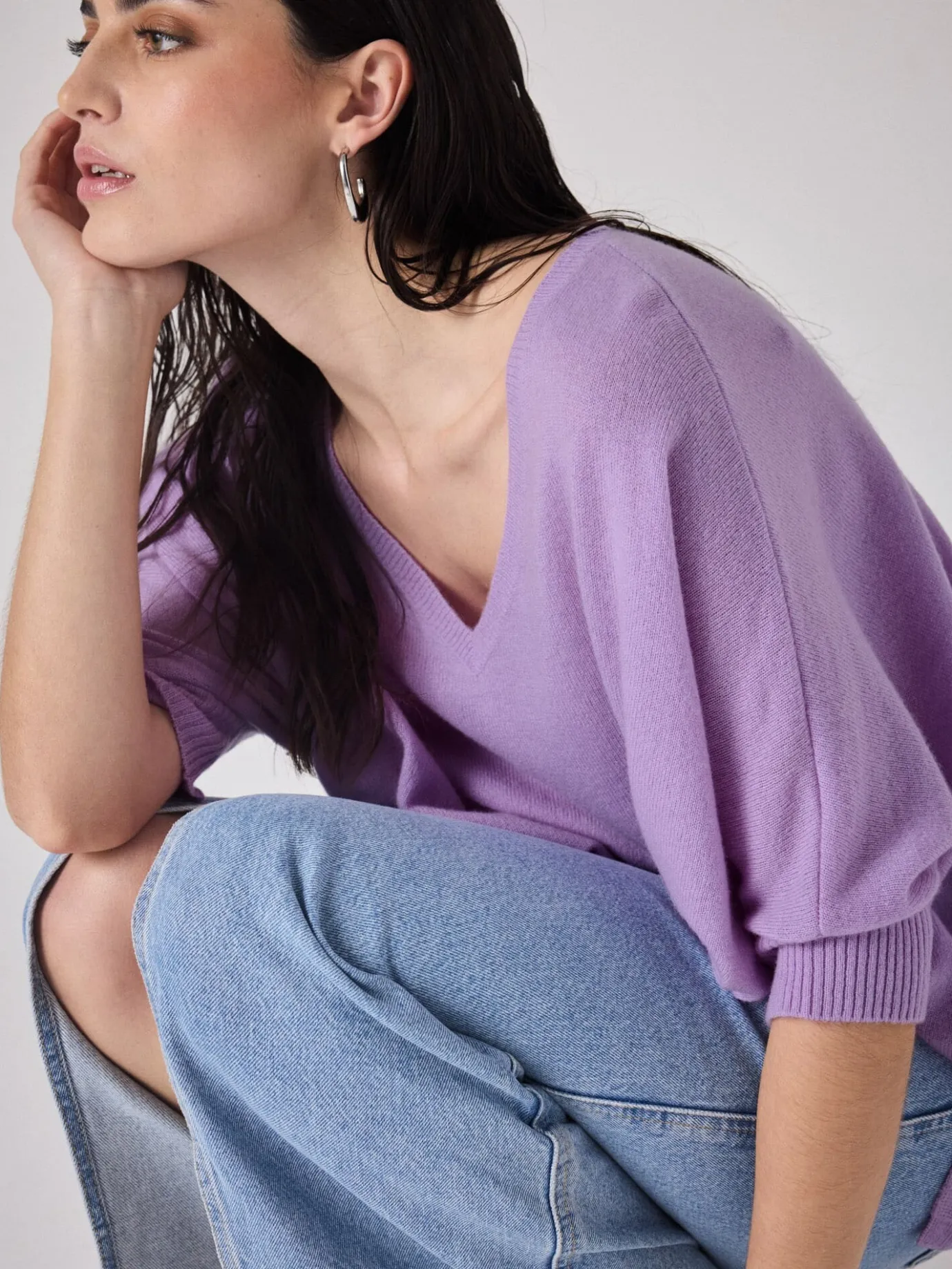 pull_poncho_cachemire_aimee_4.webp Best Sale Pull poncho cachemire Aimee Pulls & Ponchos | Le Cachemire·Pulls & Ponchos