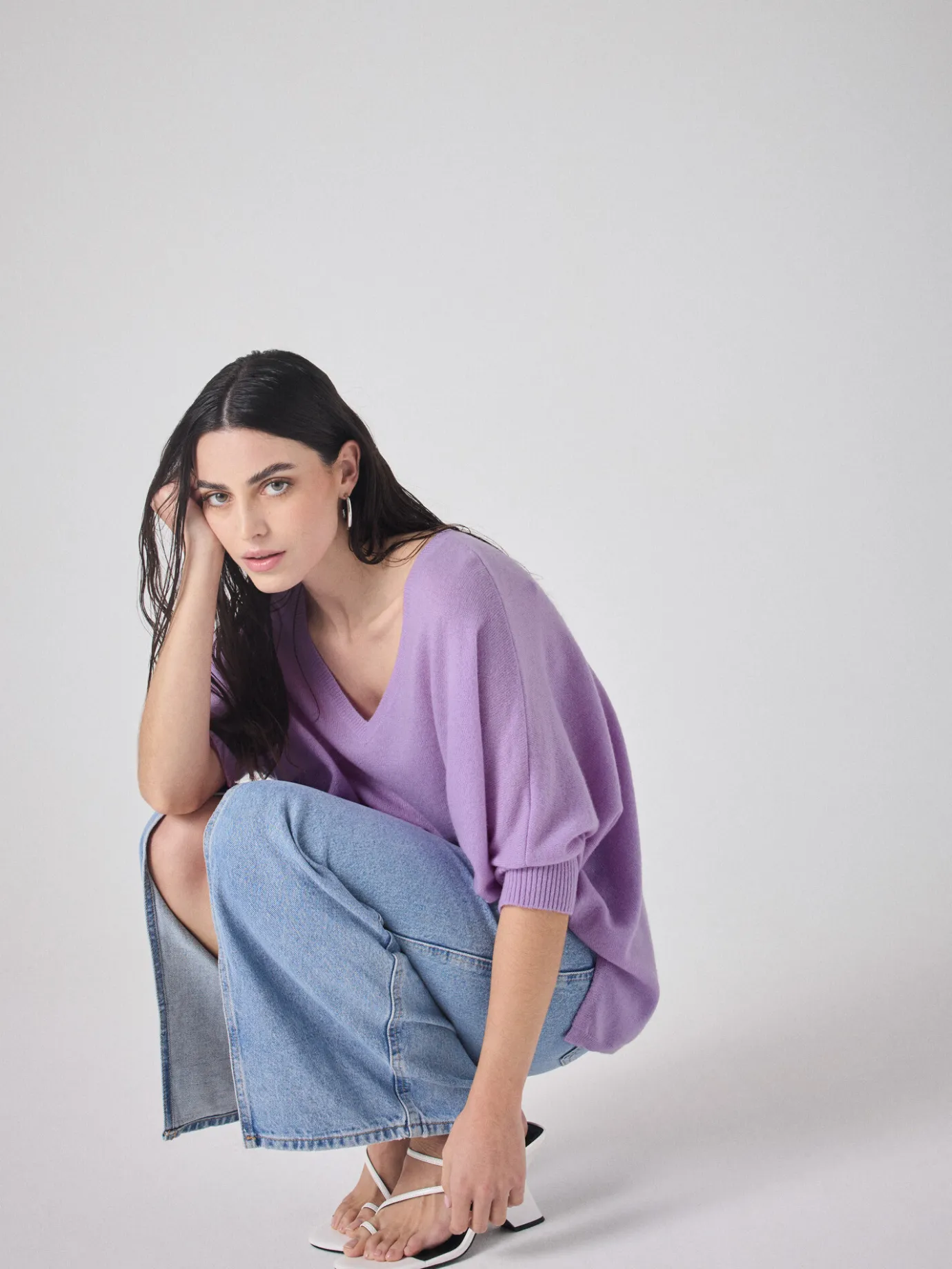 pull_poncho_cachemire_aimee_7.webp Best Sale Pull poncho cachemire Aimee Pulls & Ponchos | Le Cachemire·Pulls & Ponchos